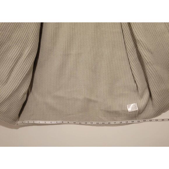 Men's Cardigan Shawl Collar Long Sleeve Sweater Size Medium Gray - Picture 7 of 10